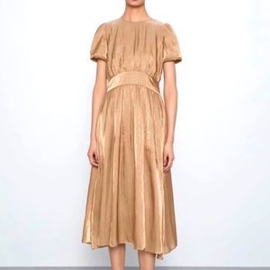 Zara Metallic Midi Dress